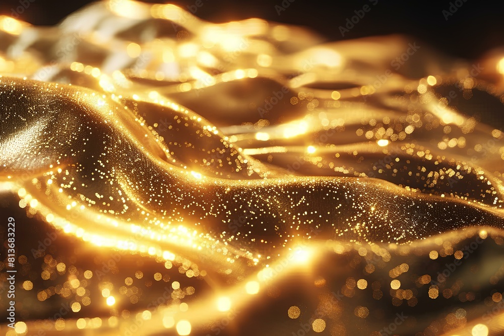 Golden glitter background. Golden particles. Shiny sparkles. Golden glitter background. Golden particles. Shiny sparkles.