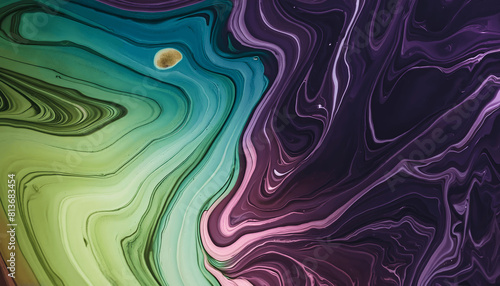 Dynamic Swirls of Vivid Acrylic Liquid Paint Textures: Bold Hues and Emotional Abstract an artwork created with generative AI tools