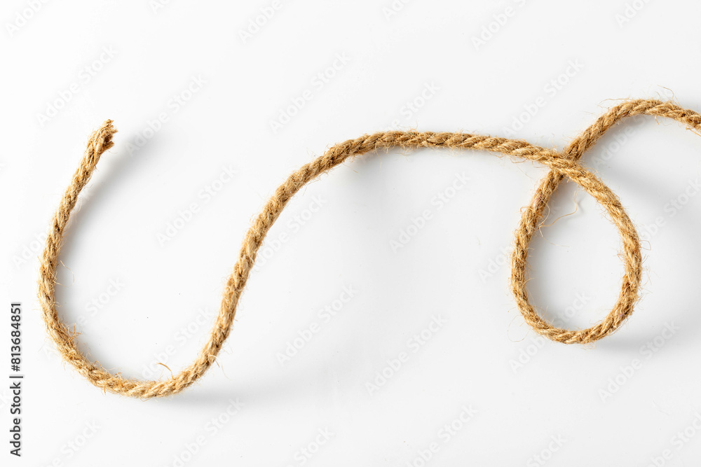 hemp rope on white background
hemp rope on white background