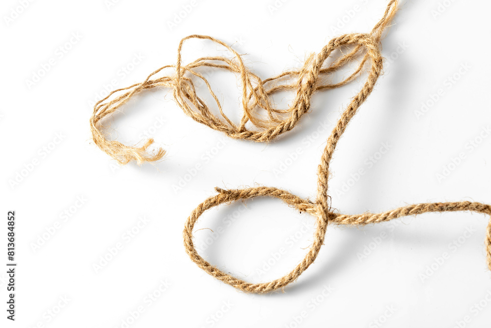 hemp rope on white background
hemp rope on white background