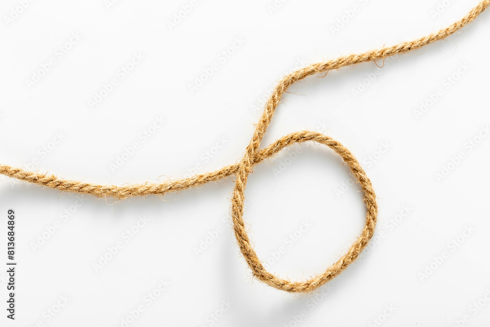 hemp rope on white background
hemp rope on white background
