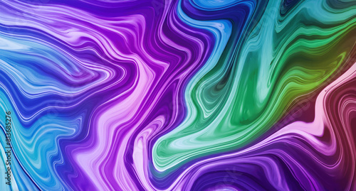 Dynamic Swirls of Vivid Acrylic Liquid Paint Textures: Bold Hues and Emotional Abstract an artwork created with generative AI tools