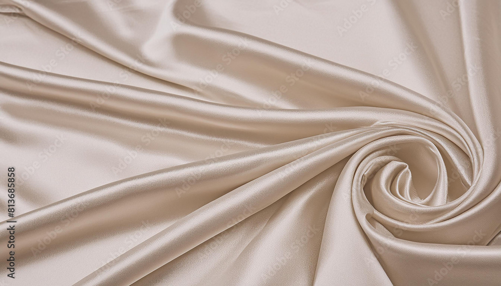 Beautiful background luxury cloth with drapery and wavy folds of ivory color creased smooth silk satin material texture. Abstract monochrome luxurious fabric background Beautiful background luxury cloth with drapery and wavy folds of ivory color creased smooth silk satin material texture. Abstract monochrome luxurious fabric background