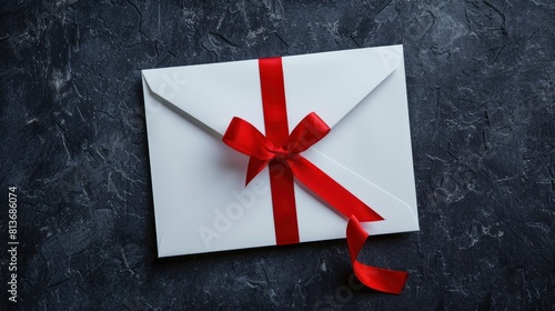 red decoration with gifts boxes on stone background