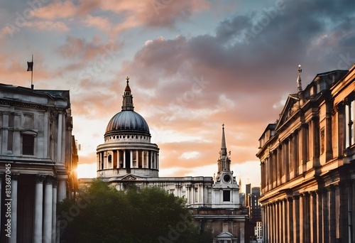 A view of St Pauls Cathedral in London