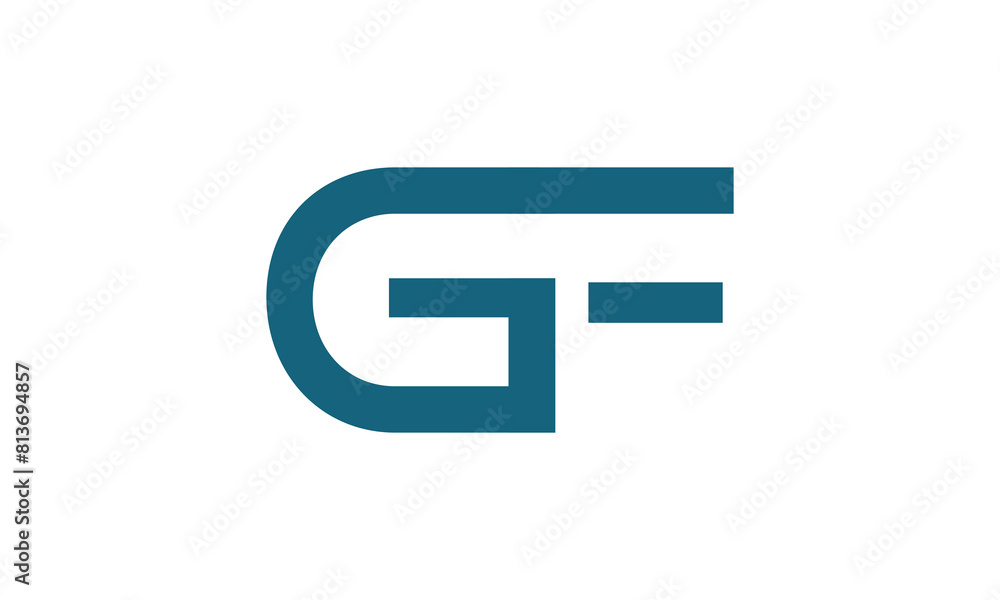 Alphabet letters Initials Monogram logo gf, fg, g and f Alphabet letters Initials Monogram logo gf, fg, g and f