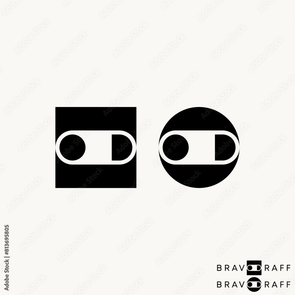 Logo design graphic concept creative vector premium stock abstract letter initial OD font with negative space block. Related monogram typography brand Logo design graphic concept creative vector premium stock abstract letter initial OD font with negative space block. Related monogram typography brand