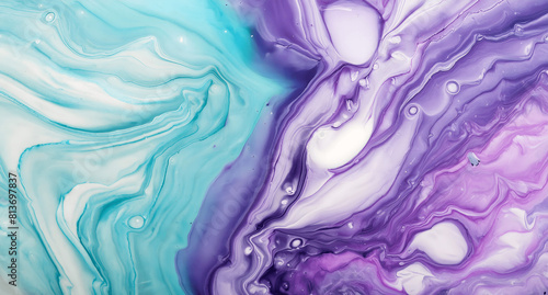 Dynamic Swirls of Vivid Acrylic Liquid Paint Textures: Bold Hues and Emotional Abstract an artwork created with generative AI tools