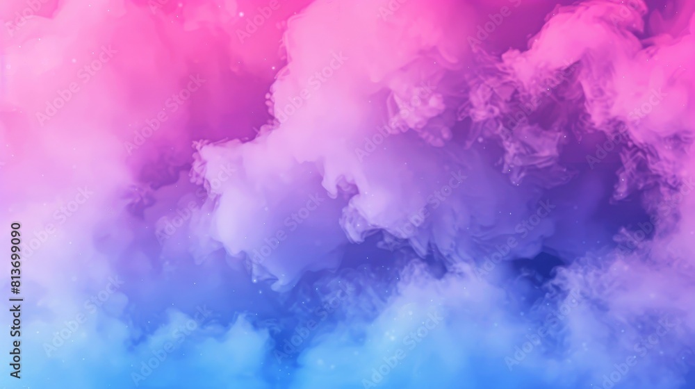 Modern colorful smoke background with abstract shapes