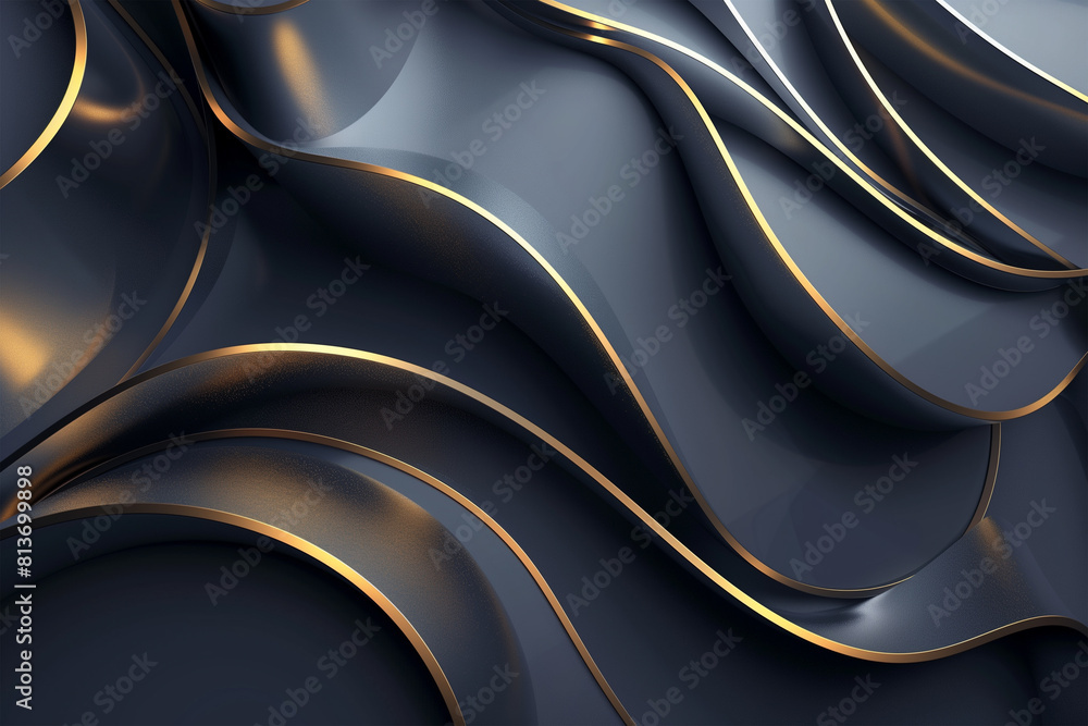Fototapeta premium 3d abstract background with modern colours and modern shapes