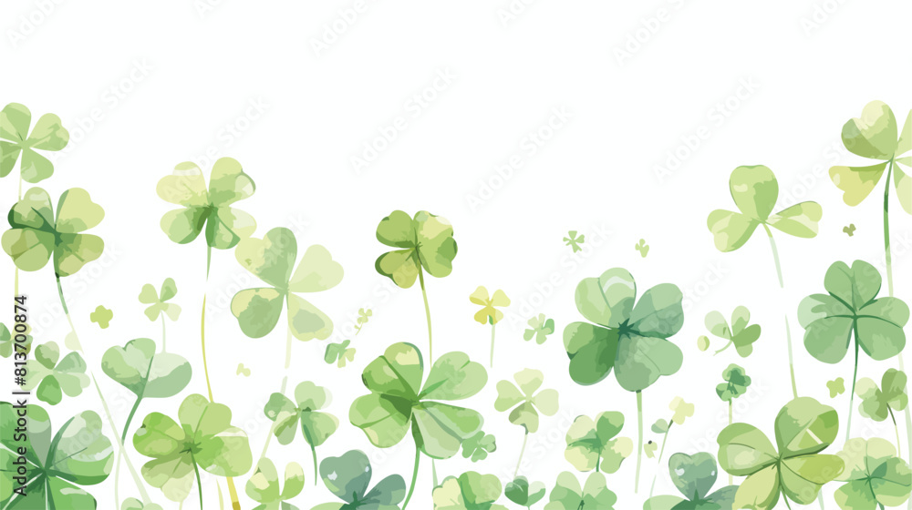 clover on a white background vector illustration design