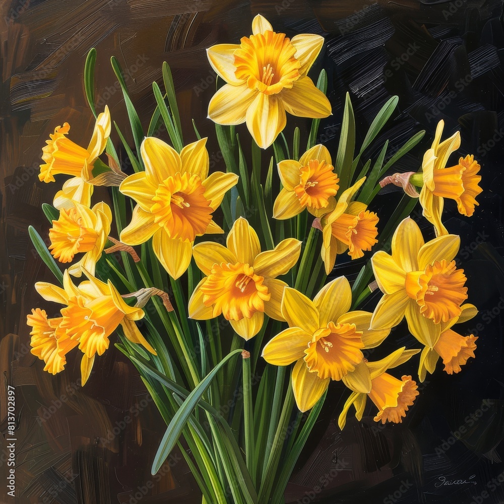 Vibrant Daffodil Bouquet