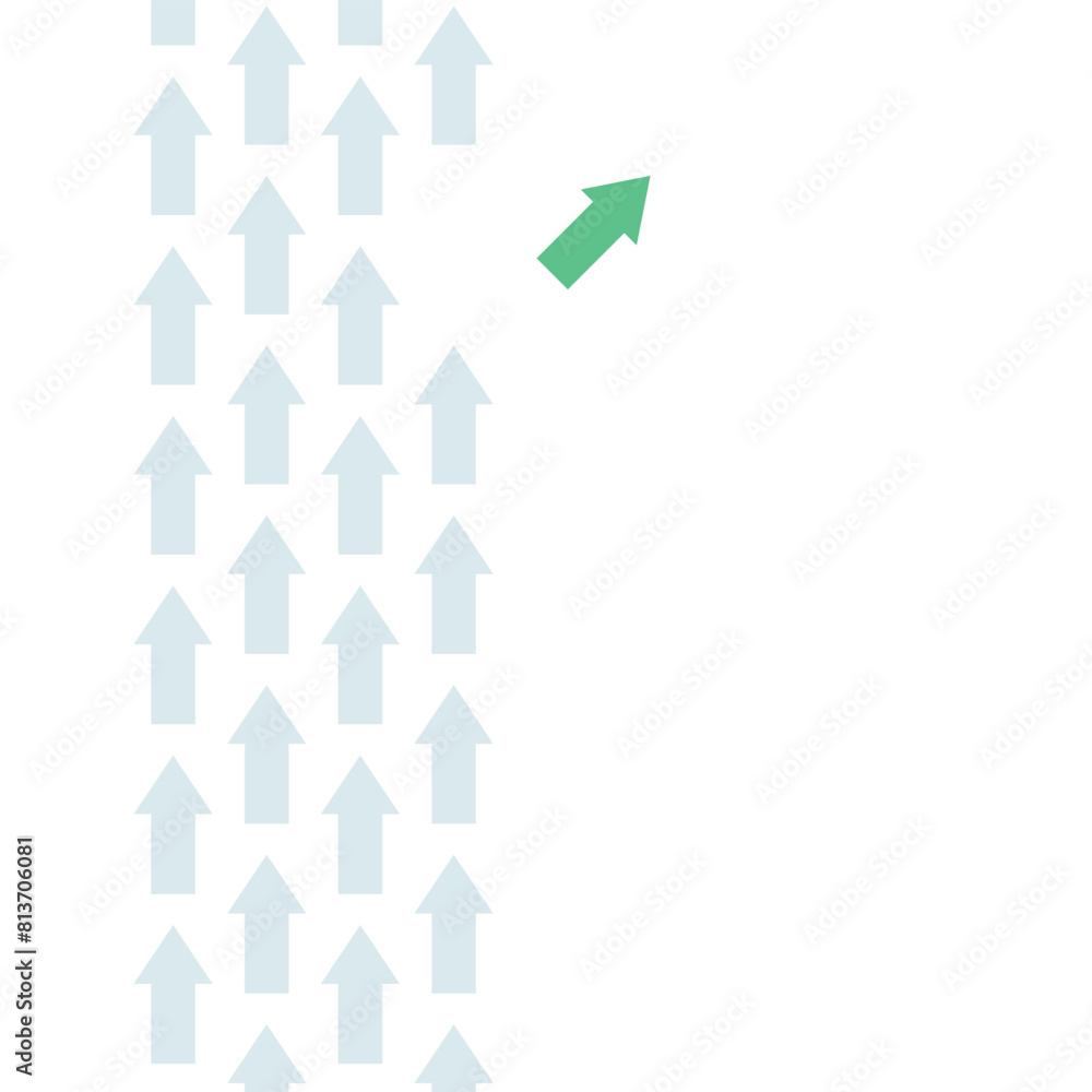 business arrows not going with the flow concept choose different way from others business arrows not going with the flow concept choose different way from others