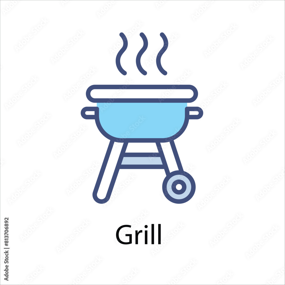 Grill Vector icon Grill Vector icon