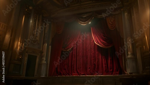 ancient podium of opera performance photo