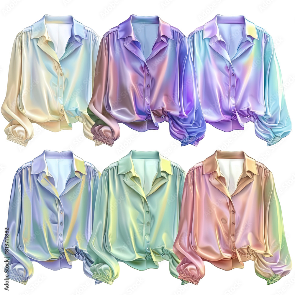 colorful blouse no background