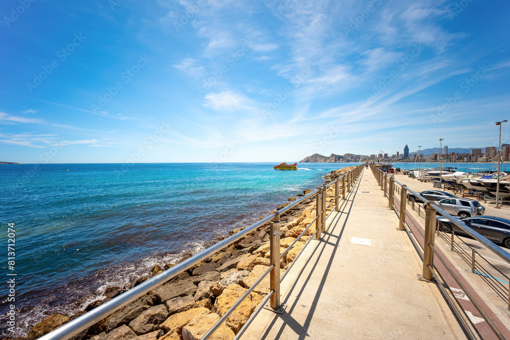 Obraz premium Benidorm Playa Poniente, West Beach