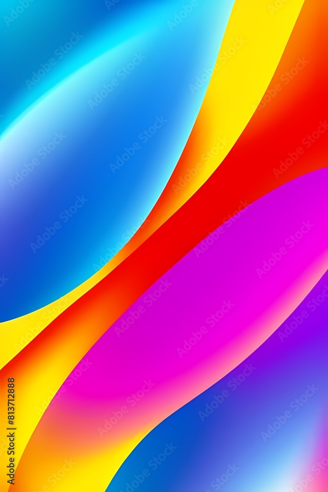 Obraz premium Modern vibrant geometric abstract colorful trendy background