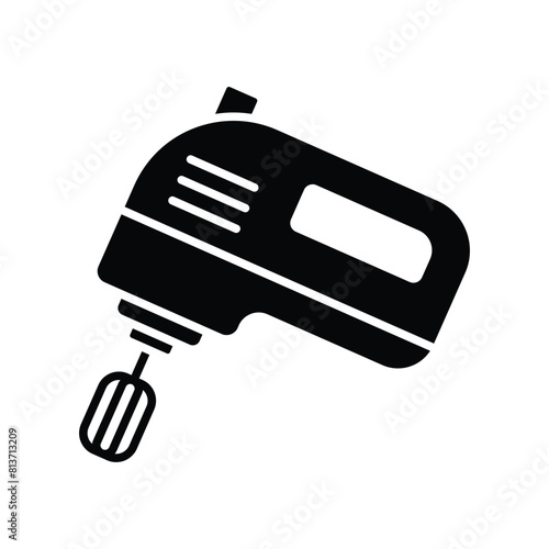 hand electric mixer icon vector design template simple and clean
