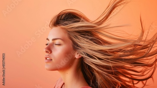 A Woman with Flowing Hair