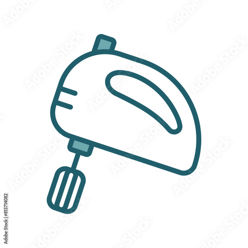 hand electric mixer icon vector design template simple and clean © CibylFarrah