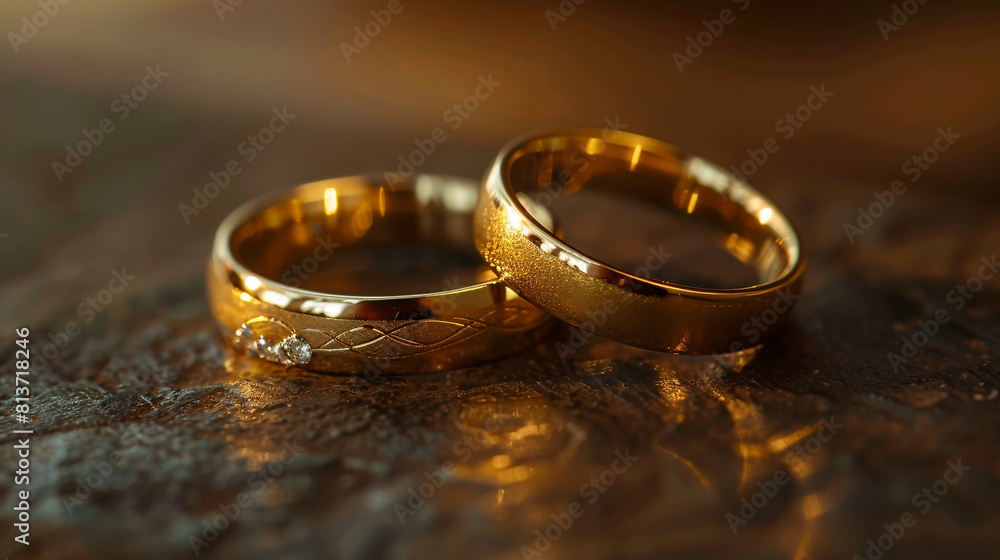 Golden wedding rings Golden wedding rings