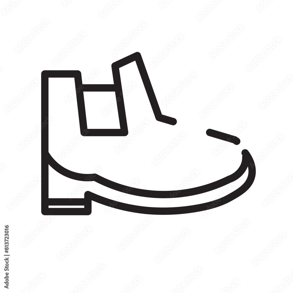 Boot Casual Fashion Line Icon