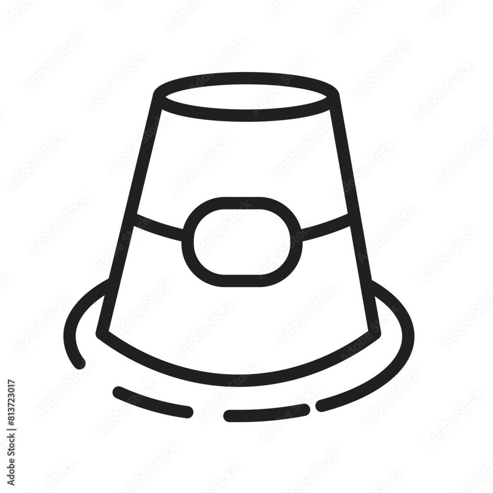 Cap Casual Clothes Line Icon Cap Casual Clothes Line Icon