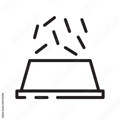 Bowl Dog Dry Line Icon