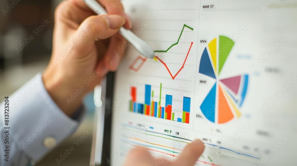 hand drawing strategy chart on flip chart while holding a white hand and a blue and white sleeve in the background hand drawing strategy chart on flip chart while holding a white hand and a blue and white sleeve in the background
