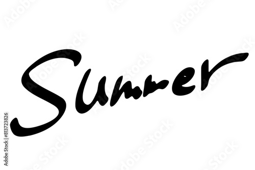 手描きのsummerの文字