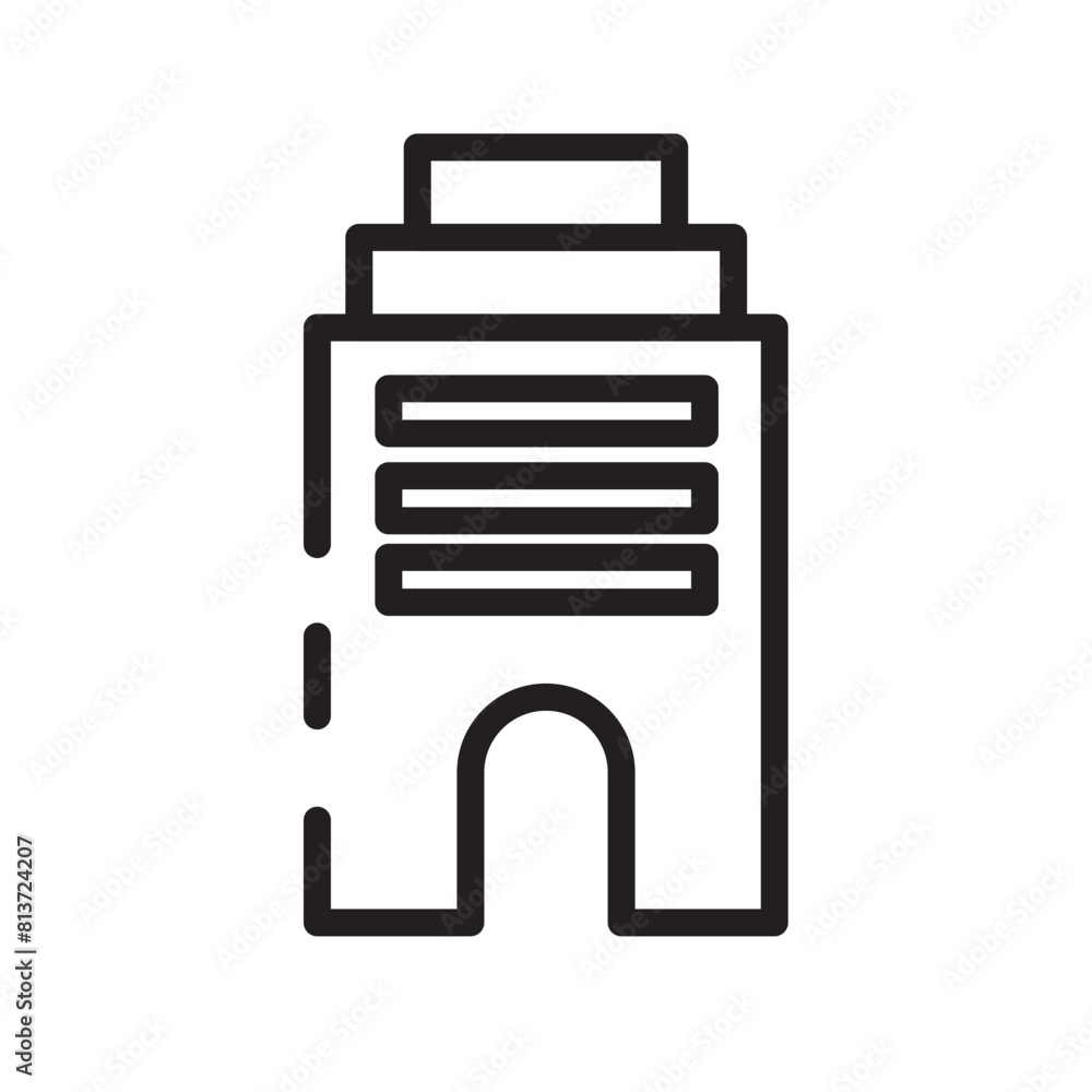 Architecture Buildings City Line Icon Architecture Buildings City Line Icon
