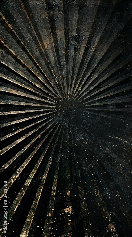 Obraz premium Grunge sunburst testure design with worn wall surface