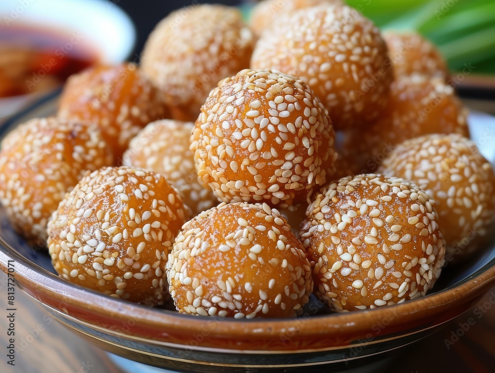Sesame Seed Balls.
Sesame Seed Balls.