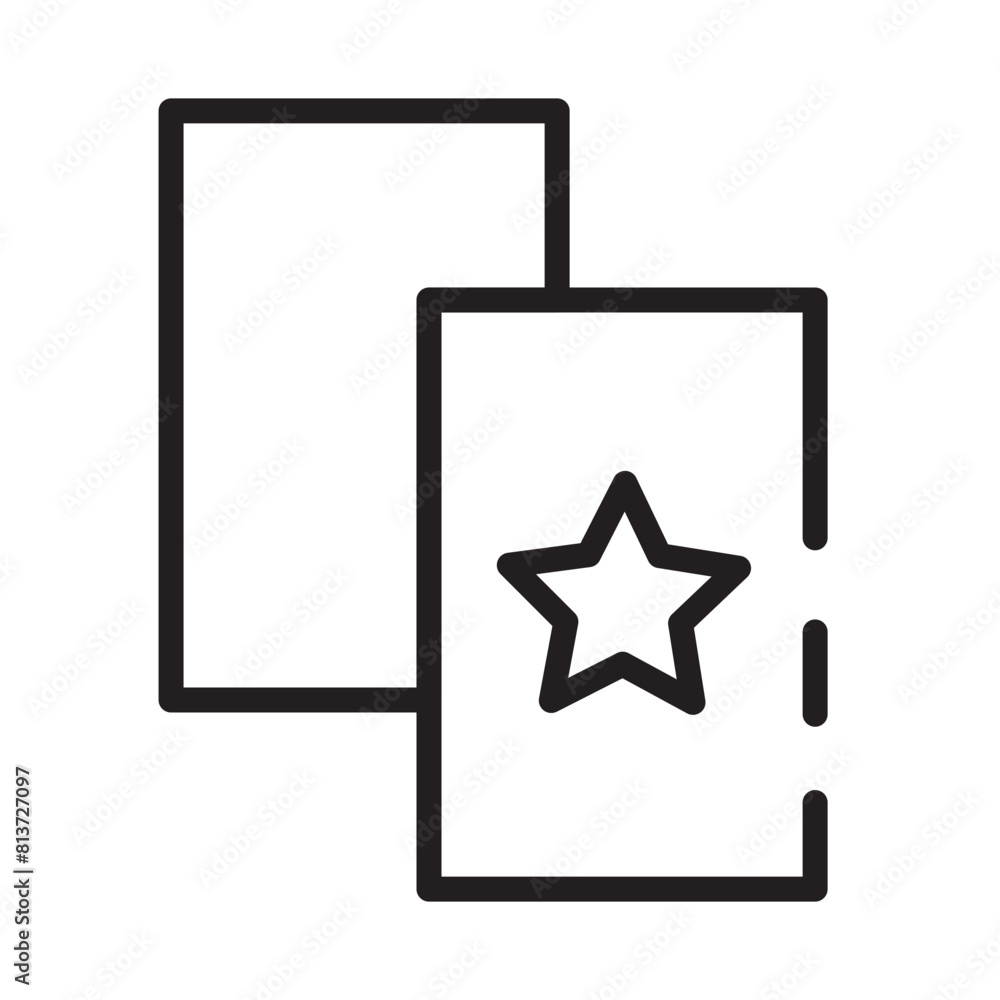Brochure Flyer Pamphlet Line Icon Brochure Flyer Pamphlet Line Icon