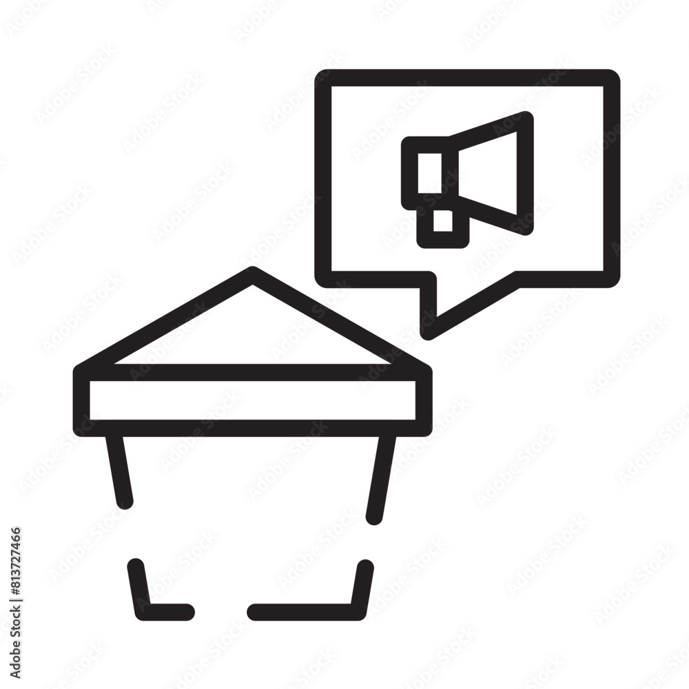 Online Advertisement Online Line Icon Online Advertisement Online Line Icon