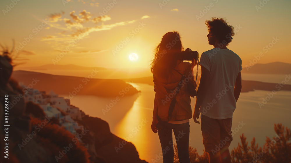 Capturing Santorini at Sunset