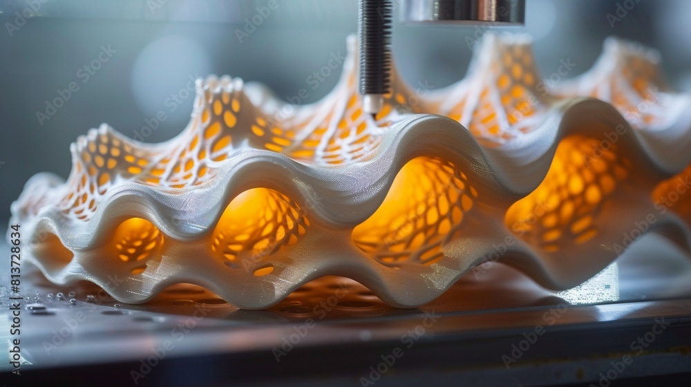3D printing evolution in a futuristic interpretation of creative elements 3D printing evolution in a futuristic interpretation of creative elements