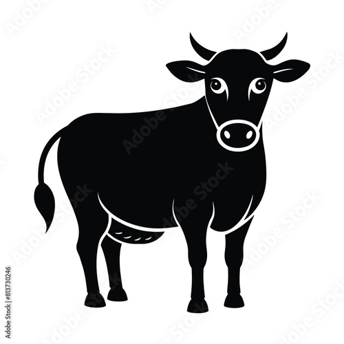 Cow icon vector design on white background