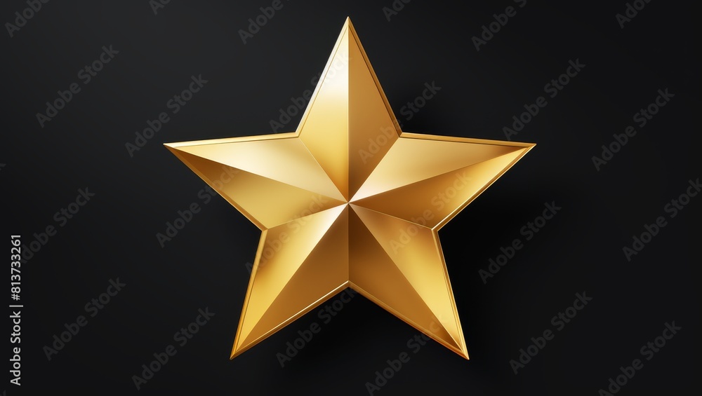 Golden star for product rating on isolated background Golden star for product rating on isolated background