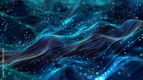 Digital Background Featuring Tech, AI, Data, and Audio Elements