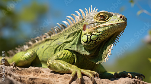 iguana on a tree