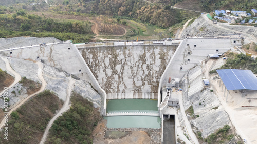 Roller compaction concrete dam photo