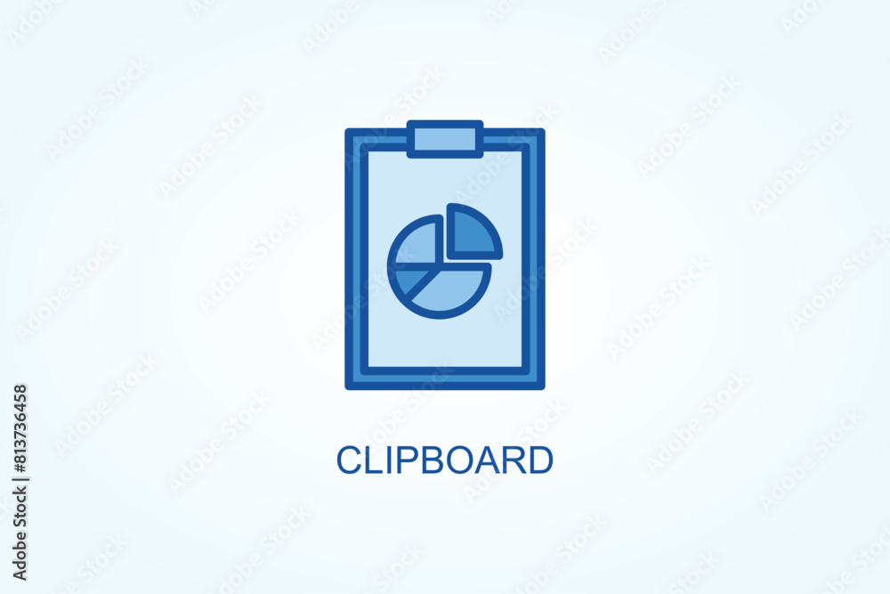 Clipboard vector or logo sign symbol illustration Clipboard vector or logo sign symbol illustration