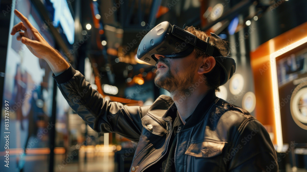 a virtual reality (VR) experience or 360-degree tour showcasing a brand's products or services in an immersive and interactive way, offering a unique and memorable user experience. a virtual reality (VR) experience or 360-degree tour showcasing a brand's products or services in an immersive and interactive way, offering a unique and memorable user experience.