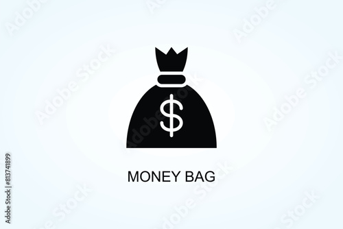 Money Bag Vector Or Logo Sign Symbol Illustration