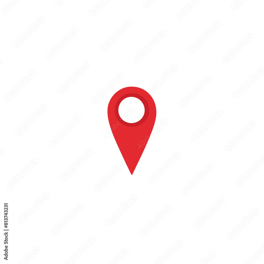 Fototapeta premium red pin location vector