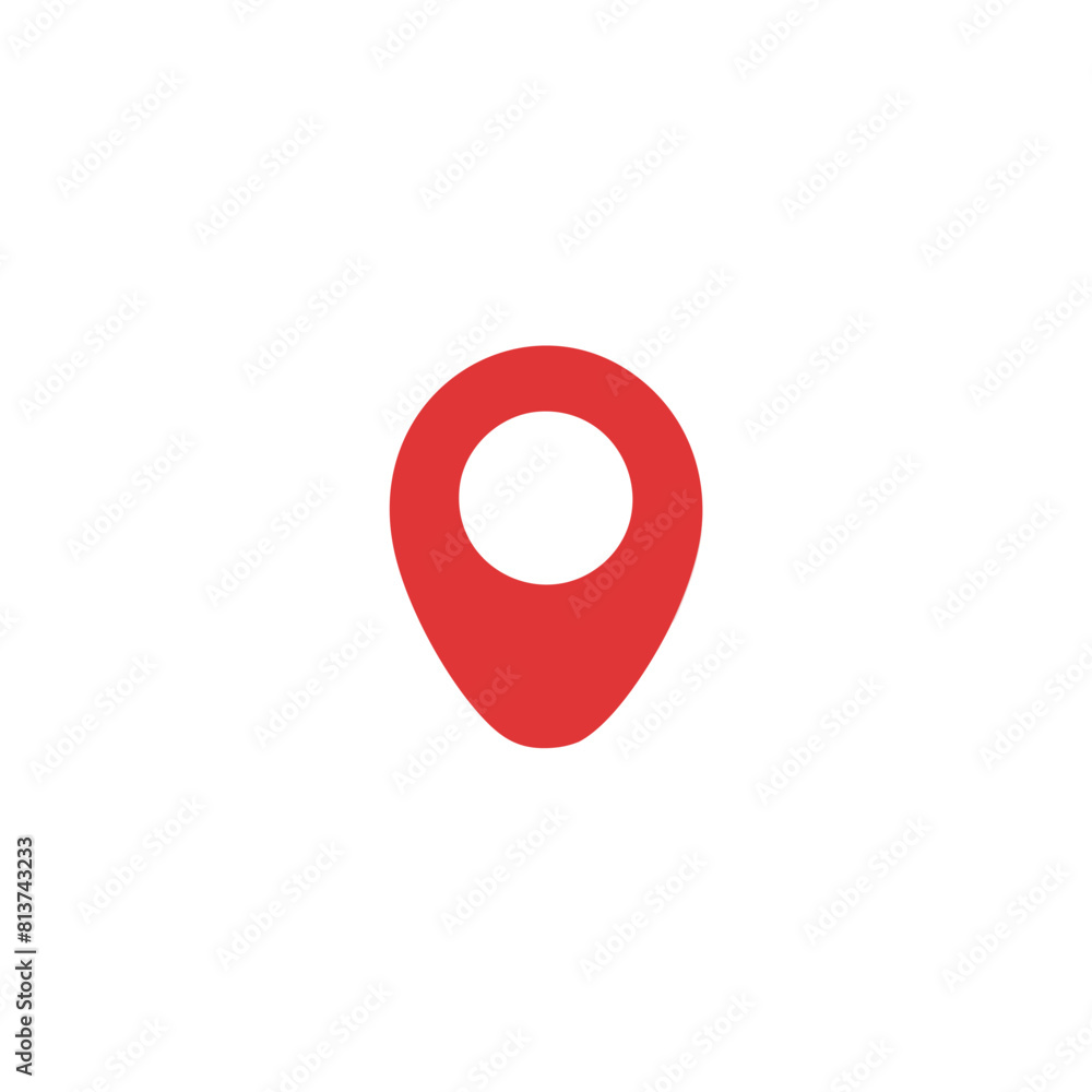 red pin location vector red pin location vector