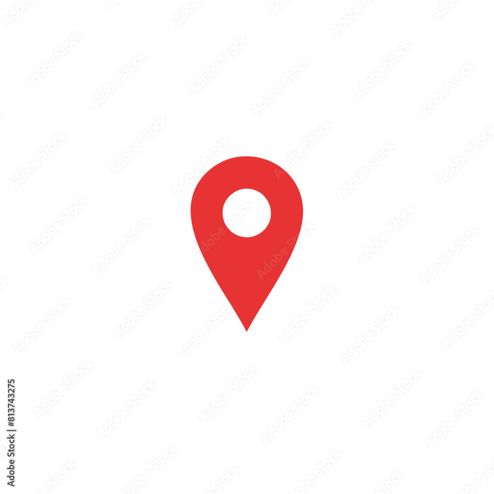 Fototapeta premium red pin location vector