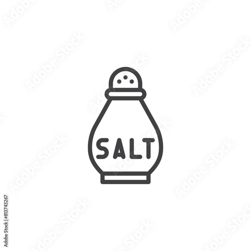 Salt shaker line icon